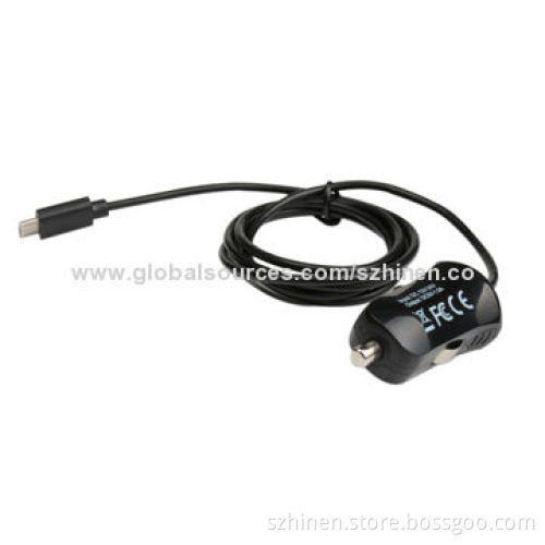 5V/1A Output Car Charger with Micro 5-pin Connector, Lightweight, Smart and Convenient to Use